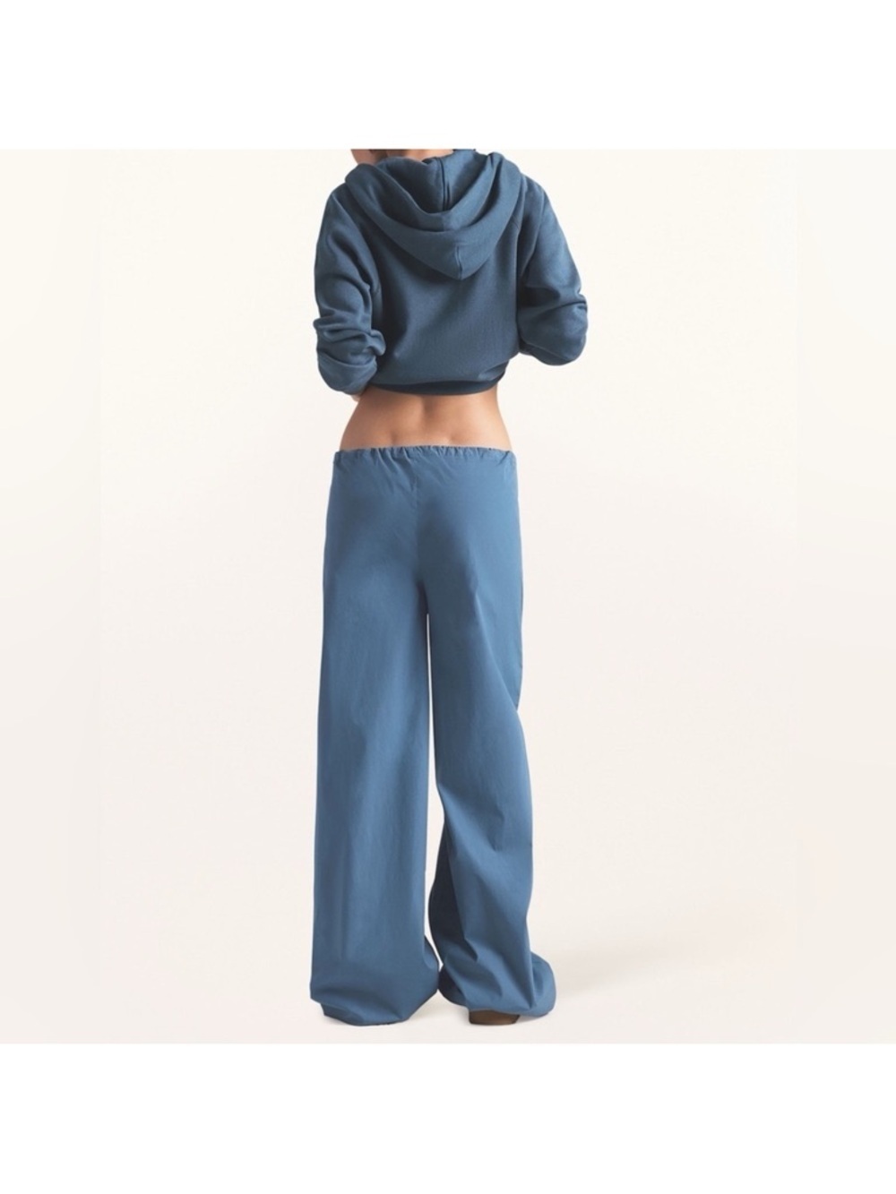 NWT Skims Cotton Poplin Straight Leg Pants L - Picture 4 of 6
